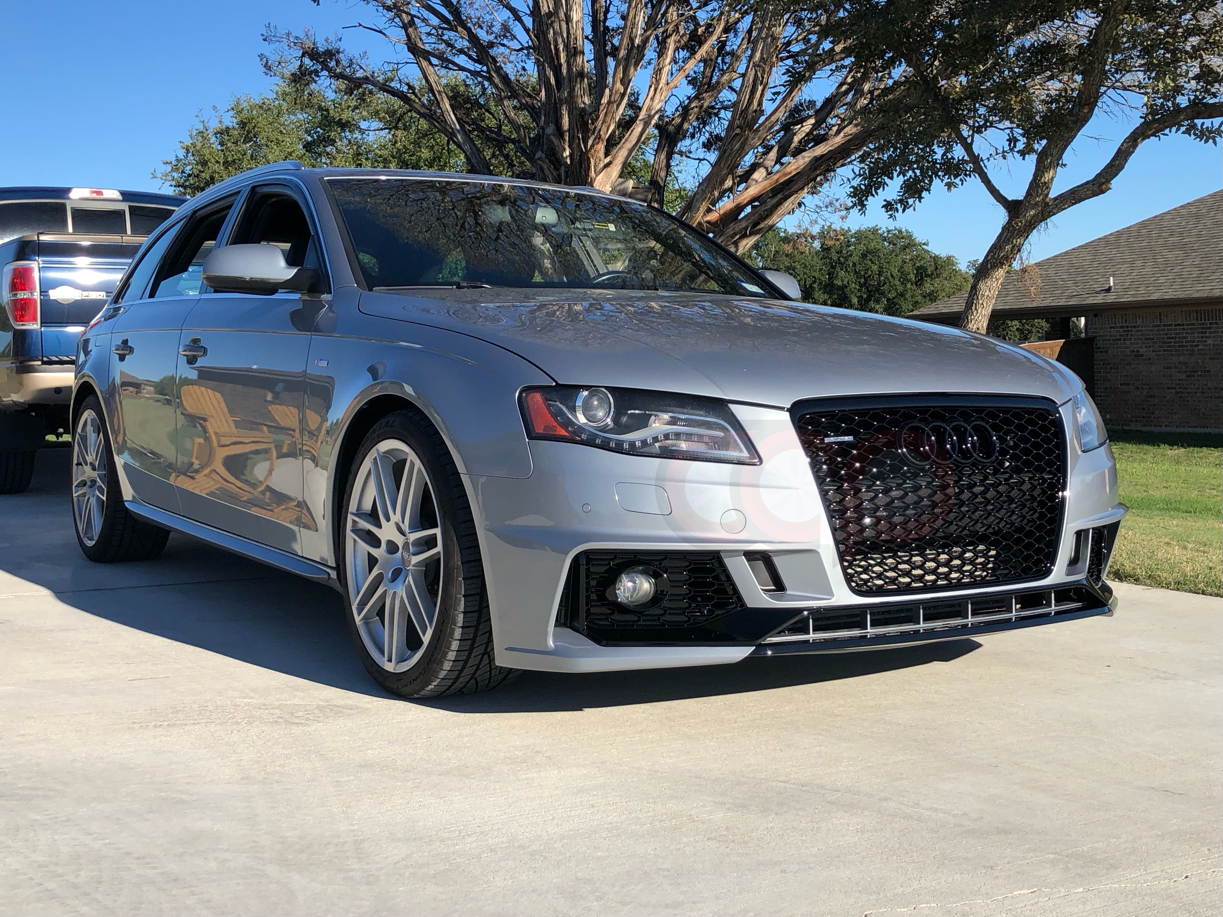 2009-2012 B8 Audi A4/S4 CAP Front Bumper | B9 Style Audi RS4 Bumper - V2