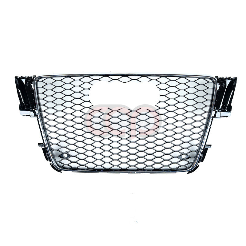 2008-2012 Audi RS5 Honeycomb Grille | B8 Audi A5/S5 Chrome Frame Black Honeycomb Mesh