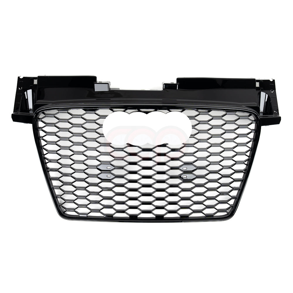 2008-2015 Audi TTRS Honeycomb Grille | MK2 8J TT/TTS TT-RS (Black Frame Black Mesh)