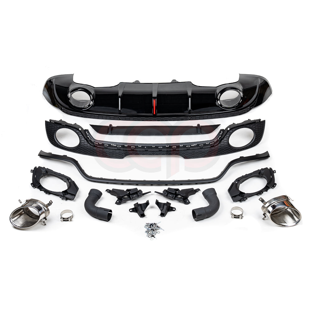 2008-2015 MK2 8J Audi TT/TT-S - CAP Black RS Style Rear Diffuser