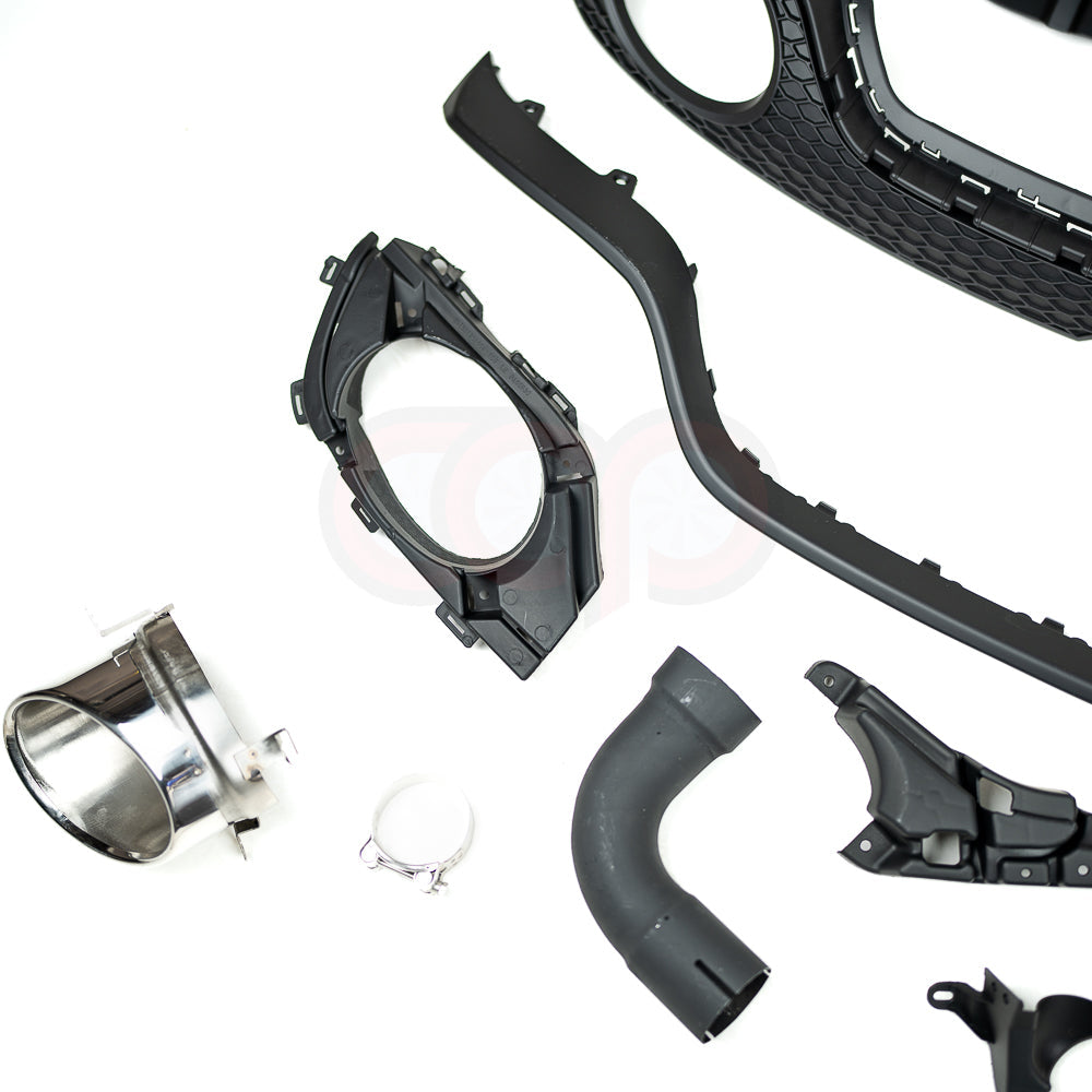 2008-2015 MK2 8J Audi TT/TT-S - CAP Black RS Style Rear Diffuser