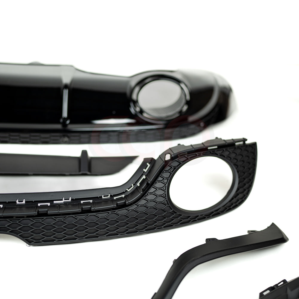 2008-2015 MK2 8J Audi TT/TT-S - CAP Black RS Style Rear Diffuser