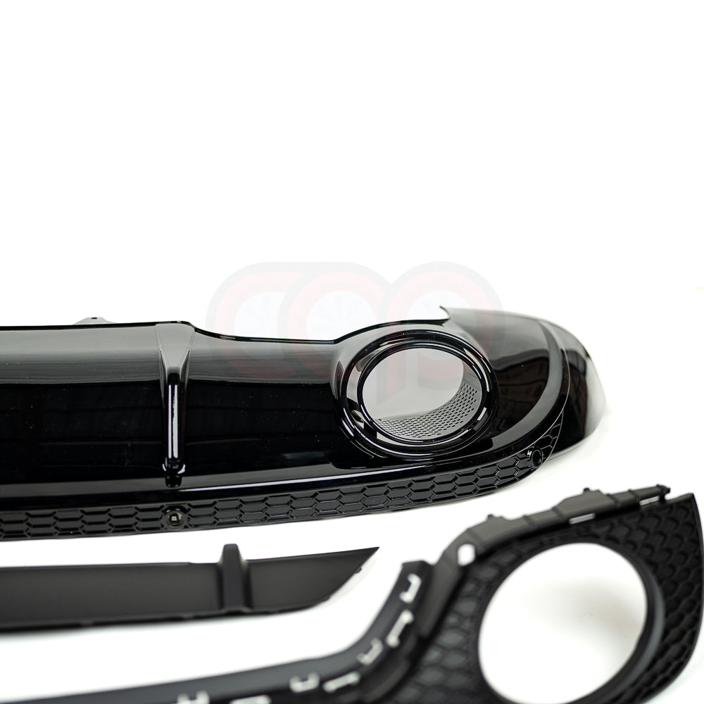 2008-2015 MK2 8J Audi TT/TT-S - CAP Black RS Style Rear Diffuser