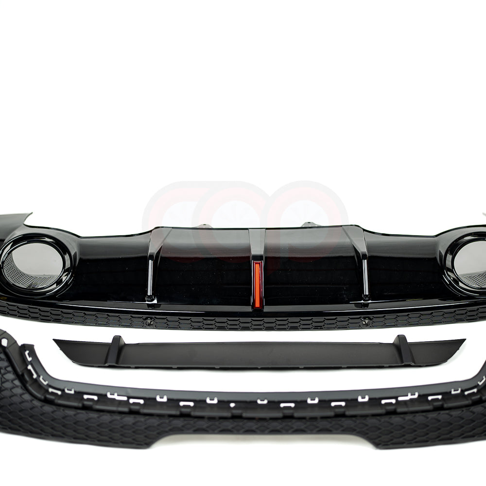 2008-2015 MK2 8J Audi TT/TT-S - CAP Black RS Style Rear Diffuser