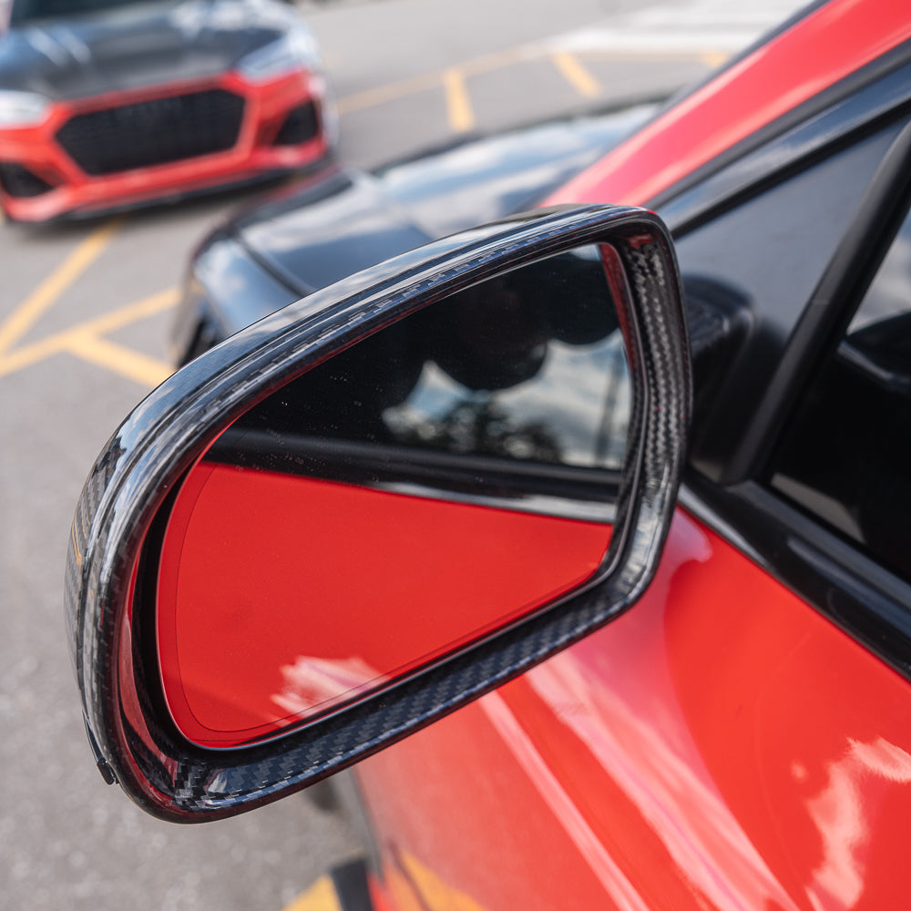 2008-2017 B8 B8.5 Audi A4, S4, A5, S5, RS5 - CAP Dry Carbon Fiber Mirror Covers (Pair)