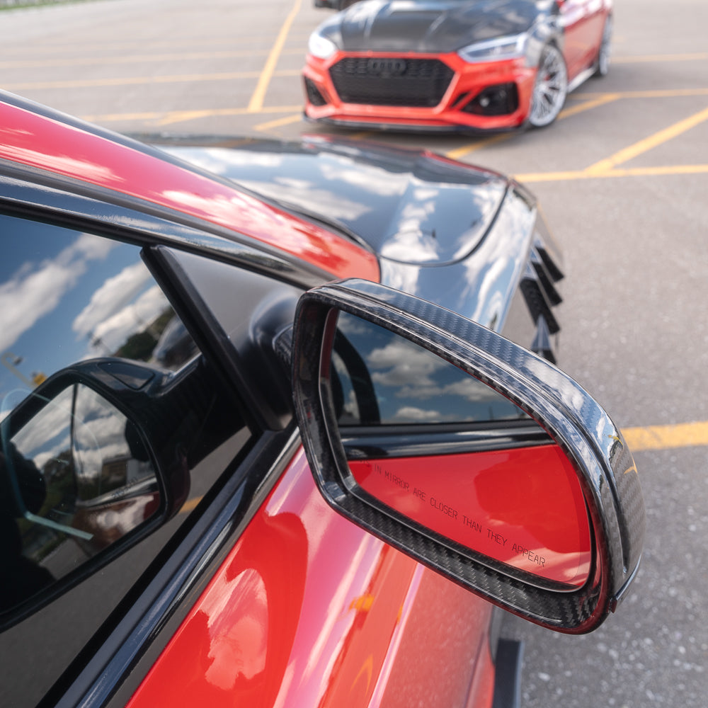 2008-2017 B8 B8.5 Audi A4, S4, A5, S5, RS5 - CAP Dry Carbon Fiber Mirror Covers (Pair)