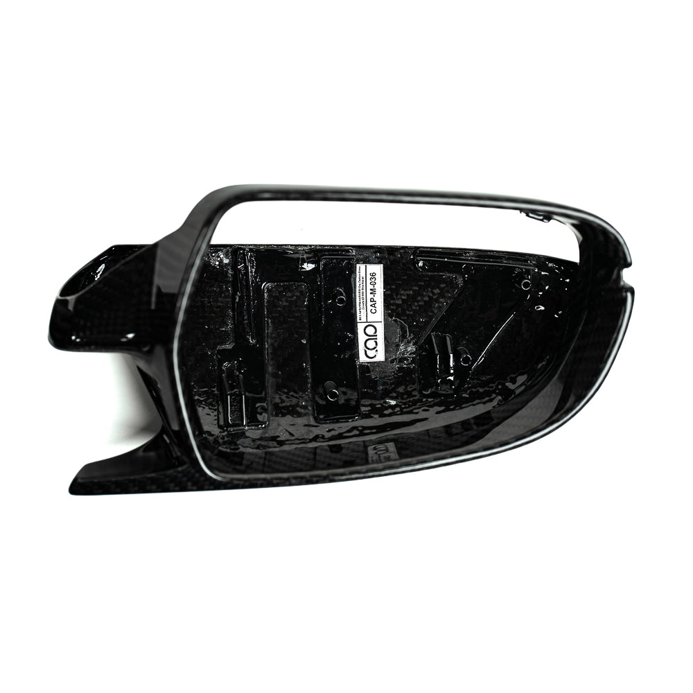 2008-2017 B8 B8.5 Audi A4, S4, A5, S5, RS5 - CAP Dry Carbon Fiber Mirror Covers (Pair) - V2