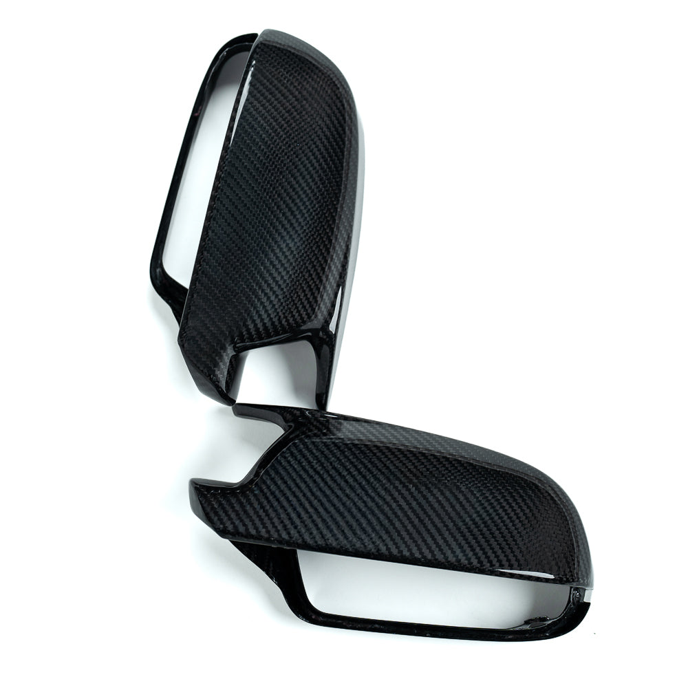 2008-2017 B8 B8.5 Audi A4, S4, A5, S5, RS5 - CAP Dry Carbon Fiber Mirror Covers (Pair) - V2