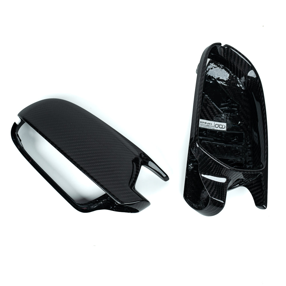 2008-2017 B8 B8.5 Audi A4, S4, A5, S5, RS5 - CAP Dry Carbon Fiber Mirror Covers (Pair) - V2