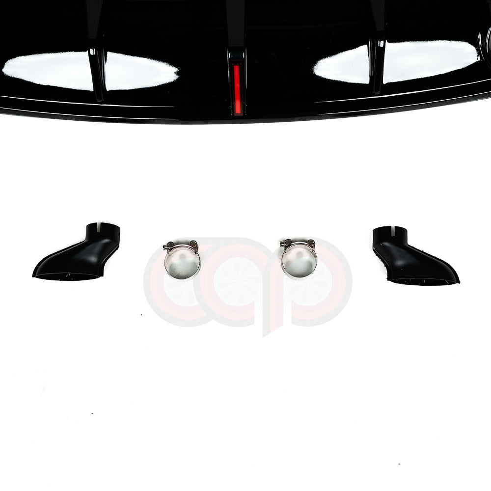 2009-2017 B8 & B8.5 Audi Q5 Non S-Line - CAP Gloss Black RS Style Rear Diffuser