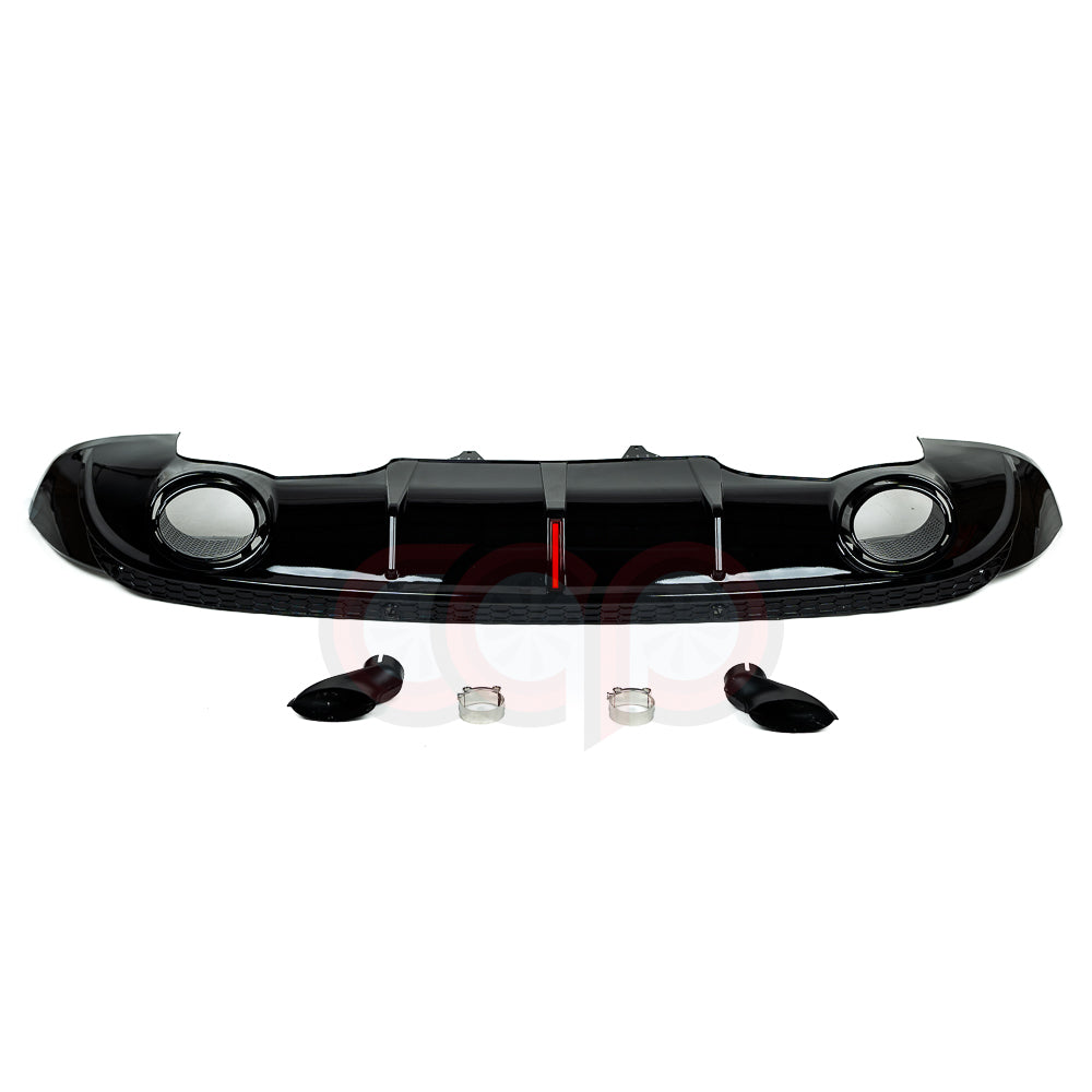 2009-2017 B8 & B8.5 Audi Q5 Non S-Line - CAP Gloss Black RS Style Rear Diffuser