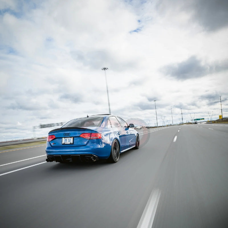 2010-2012 B8 Audi A4/S4 - CAP Carbon Fiber Diffuser With LED Brake Light - V1