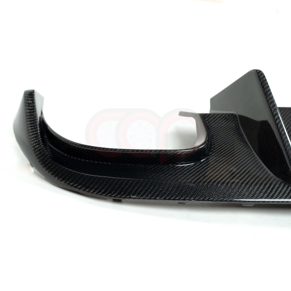 2010-2012 B8 Audi A4/S4 - CAP Carbon Fiber Diffuser Without LED Brake Light - V1