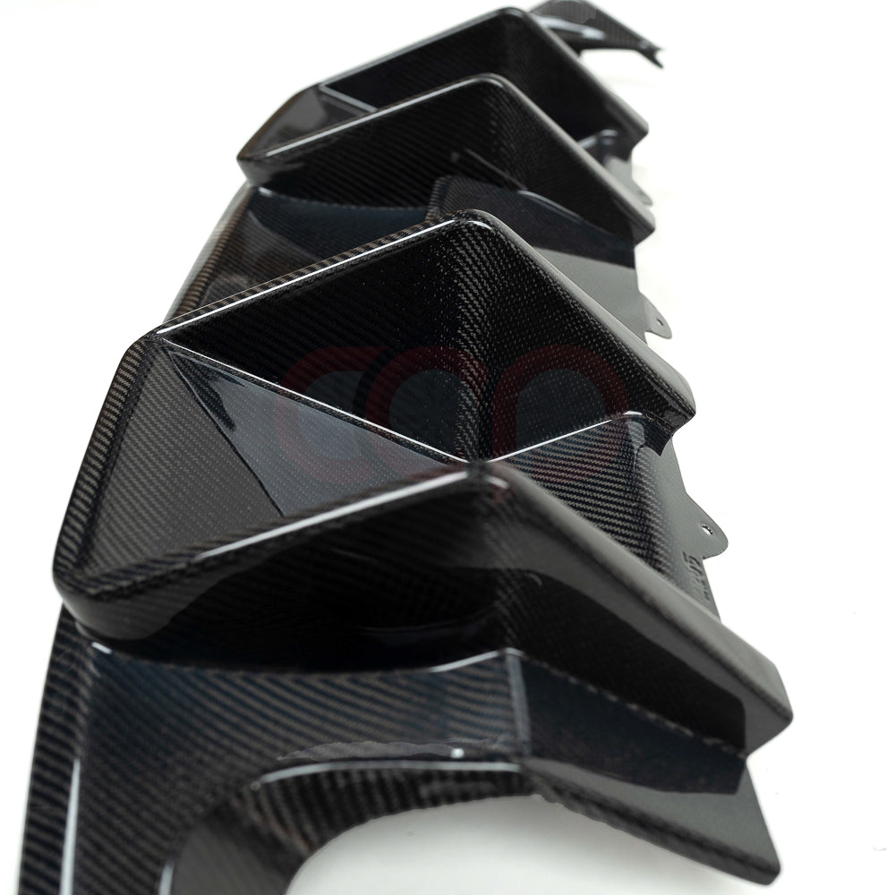 2010-2012 B8 Audi A4/S4 - CAP Carbon Fiber Diffuser Without LED Brake Light - V1