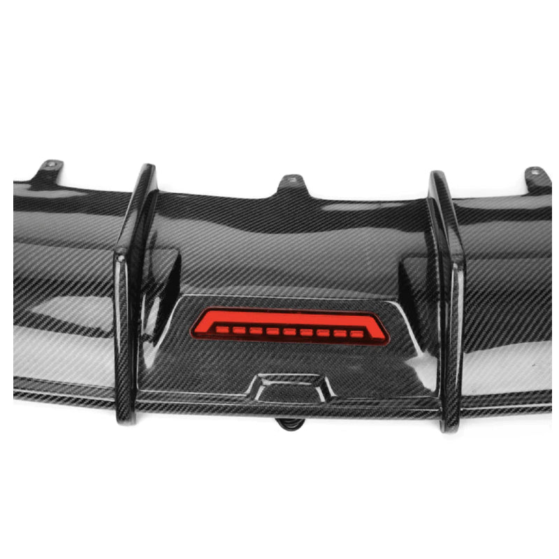 2012-2015 C7 Audi A6, S6 - CAP Carbon Fiber Rear Diffuser - V1