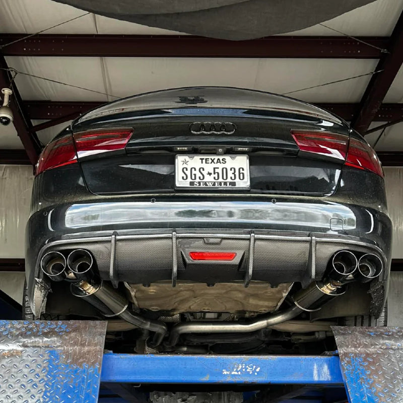2012-2015 C7 Audi A6 S-Line/S6 - CAP Carbon Fiber Rear Diffuser