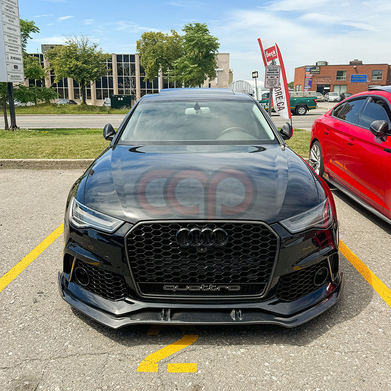 2012-2018 C7 & C7.5 A6/S6 CAP RS6 Front Bumper - CAP Carbon Fiber Front Lip - V1