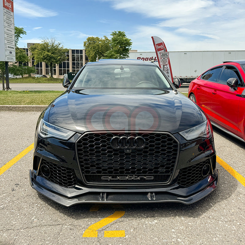 2012-2018 C7 & C7.5 A6/S6 CAP RS6 Front Bumper - CAP Carbon Fiber Front Lip - V1