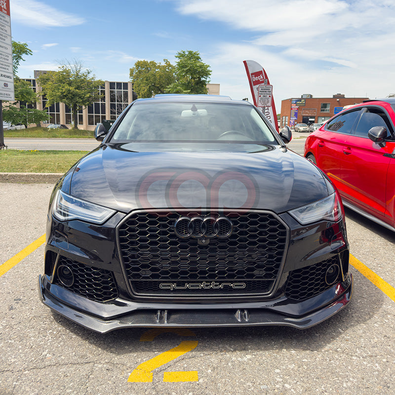 2012-2018 C7 & C7.5 A6/S6 CAP RS6 Front Bumper - CAP Carbon Fiber Front Lip - V1