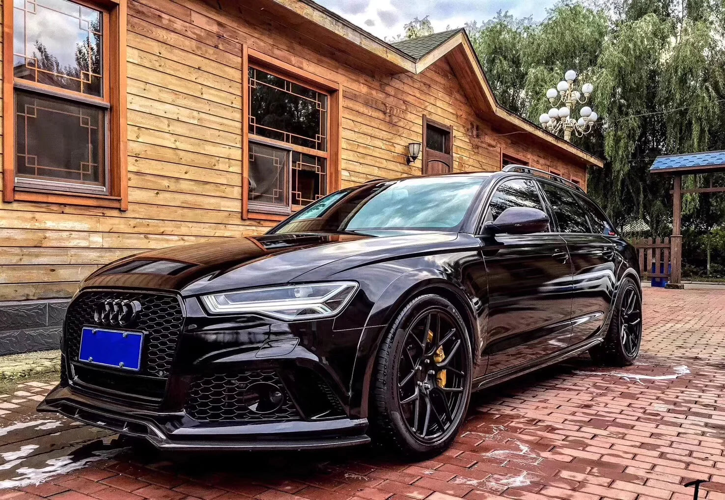 2012-2018 C7 & C7.5 A6/S6 CAP RS6 Front Bumper - CAP Carbon Fiber Front Lip - V2