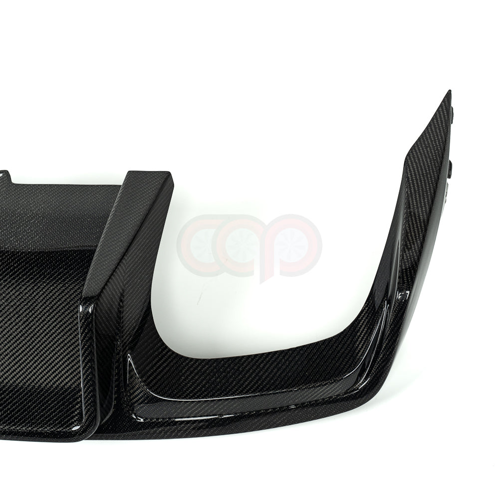2013-2016 B8.5 Audi A4/S4 - CAP Carbon Fiber Rear Diffuser With LED Brake Light - V1