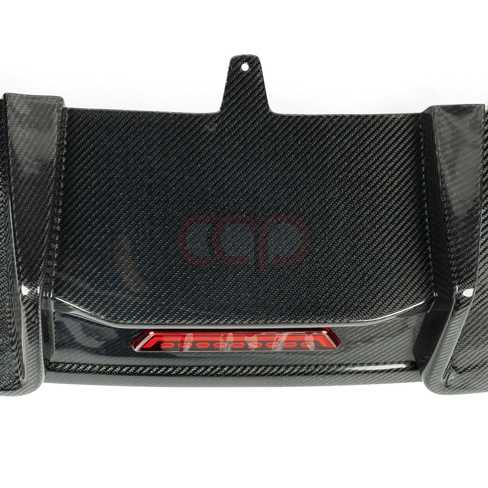 2013-2016 B8.5 Audi A4/S4 - CAP Carbon Fiber Rear Diffuser With LED Brake Light - V1