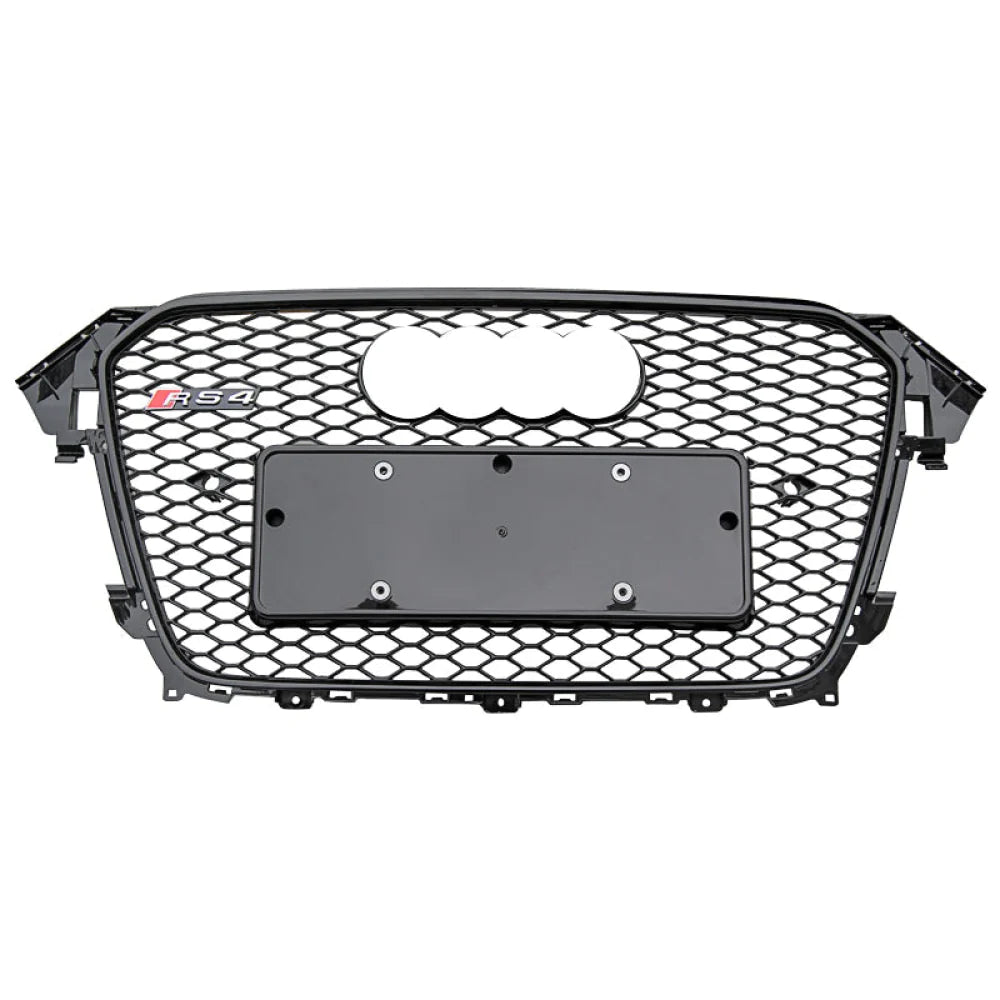 2013 Audi RS4 Honeycomb Grille With No Quattro Badge Black Mesh