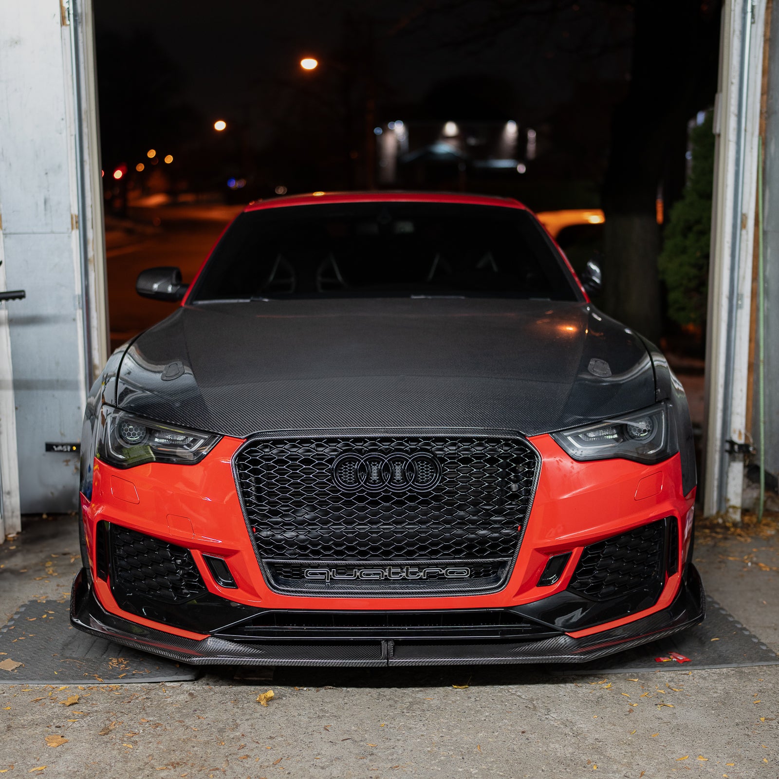 2013-2017 B8.5 A5/S5 - Dry Carbon Front Lip for CAP B8.5 RS5 Bumper V2 - B9 Style