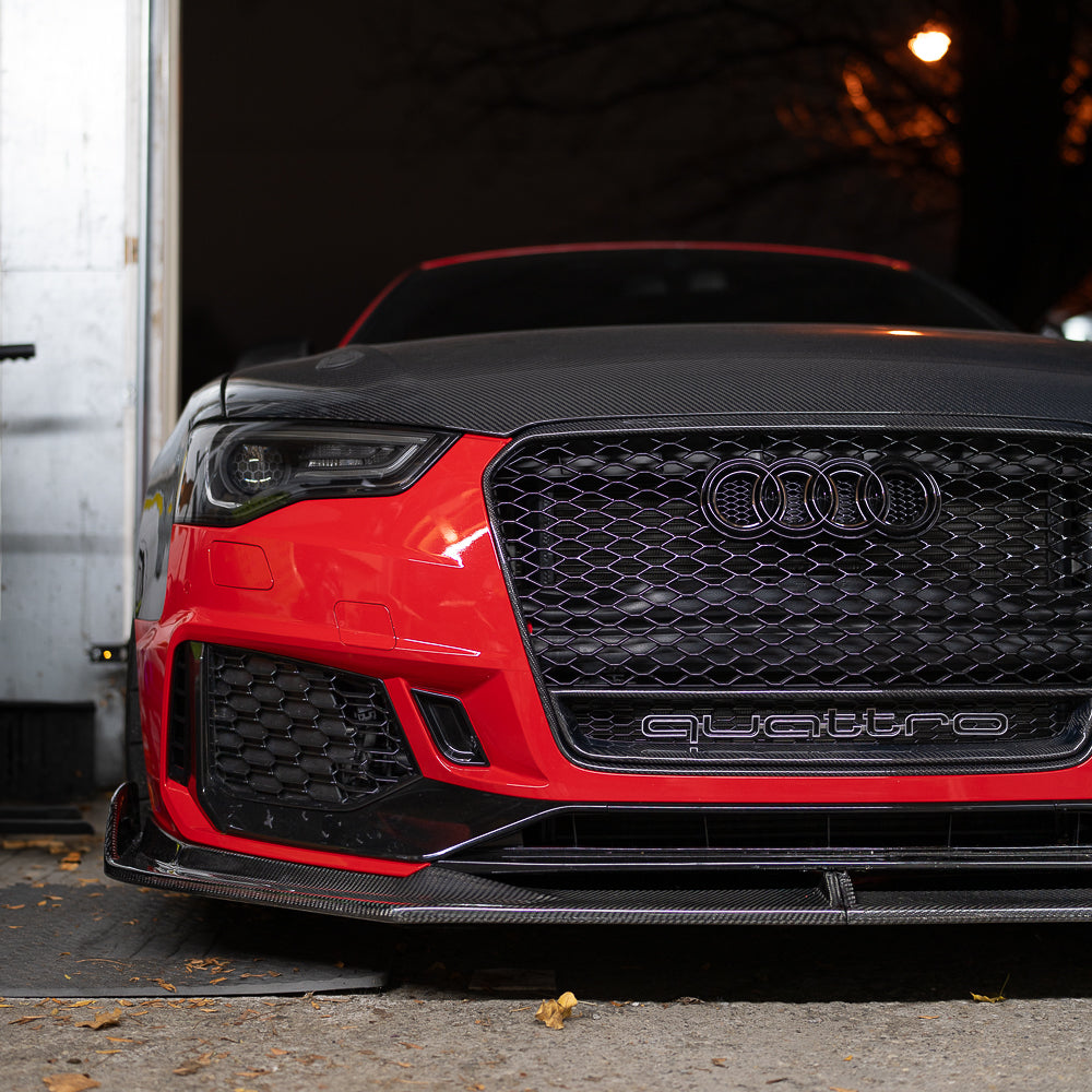 2013-2017 B8.5 A5/S5 - Dry Carbon Front Lip for CAP B8.5 RS5 Bumper V2 - B9 Style