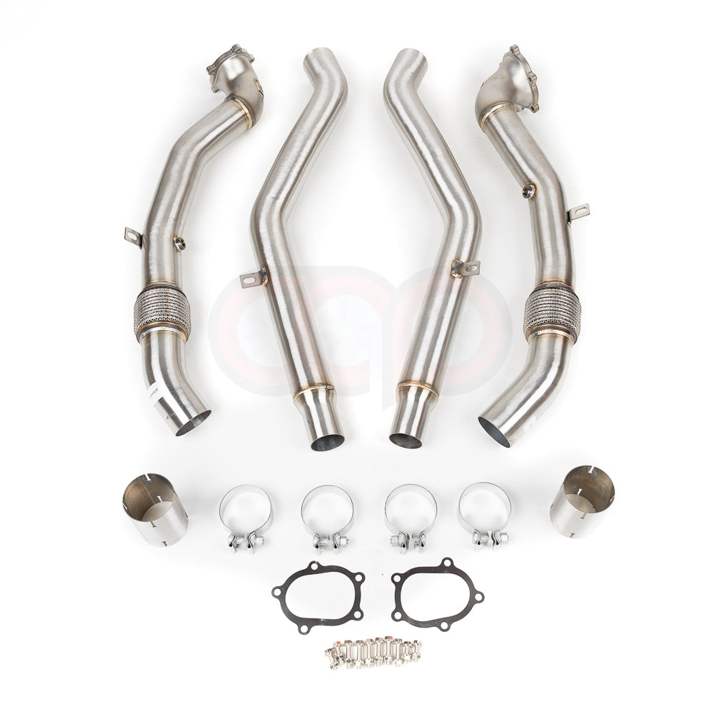 2013-2018 CAP Audi C7/C7.5 S6/RS6/S7/RS7/A8/S8 4.0T Cast Downpipes & Midpipes Exhaust Combo - V2