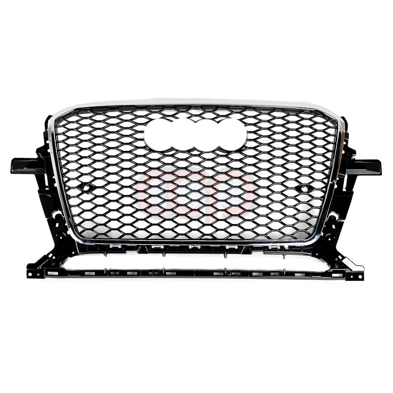 2013-2017 Audi RSQ5 Honeycomb Chrome Frame Grille | B8.5 Audi Q5/SQ5 Chrome Frame Black Honeycomb Mesh