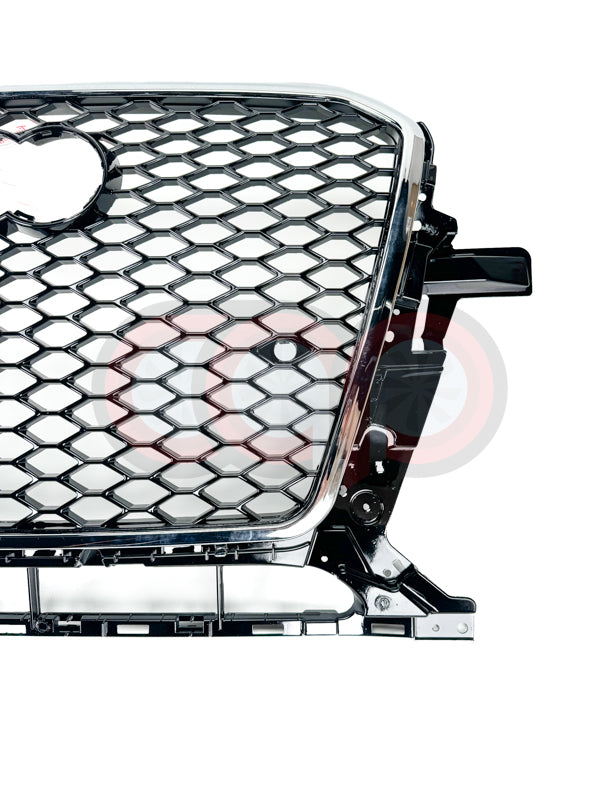 2013-2017 Audi RSQ5 Honeycomb Chrome Frame Grille | B8.5 Audi Q5/SQ5