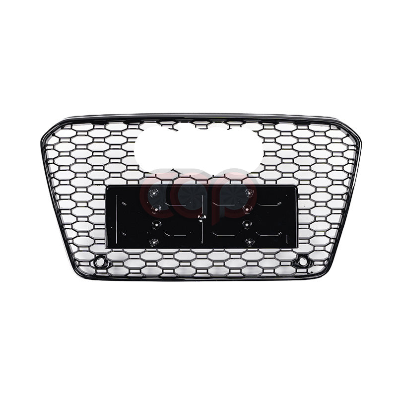2013-2017 B8.5 Audi A5/S5 Honeycomb Grille | B9 Style Audi RS5 Grille Black Frame Black Mesh
