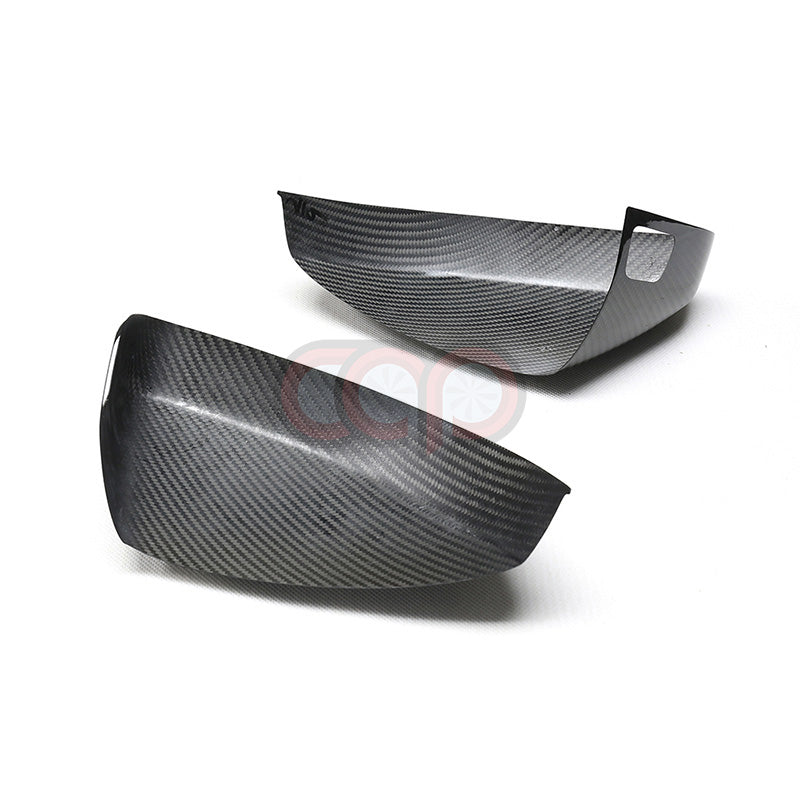 2014-2020 8V Audi A3, S3, RS3 - CAP Dry Carbon Fiber Stick On Mirror Covers (Pair)