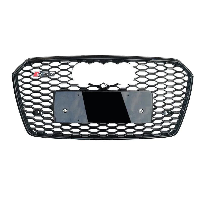 2016-2018 Audi RS7 Honeycomb Grille | C7.5 Audi A7/S7 Black Frame Black Mesh