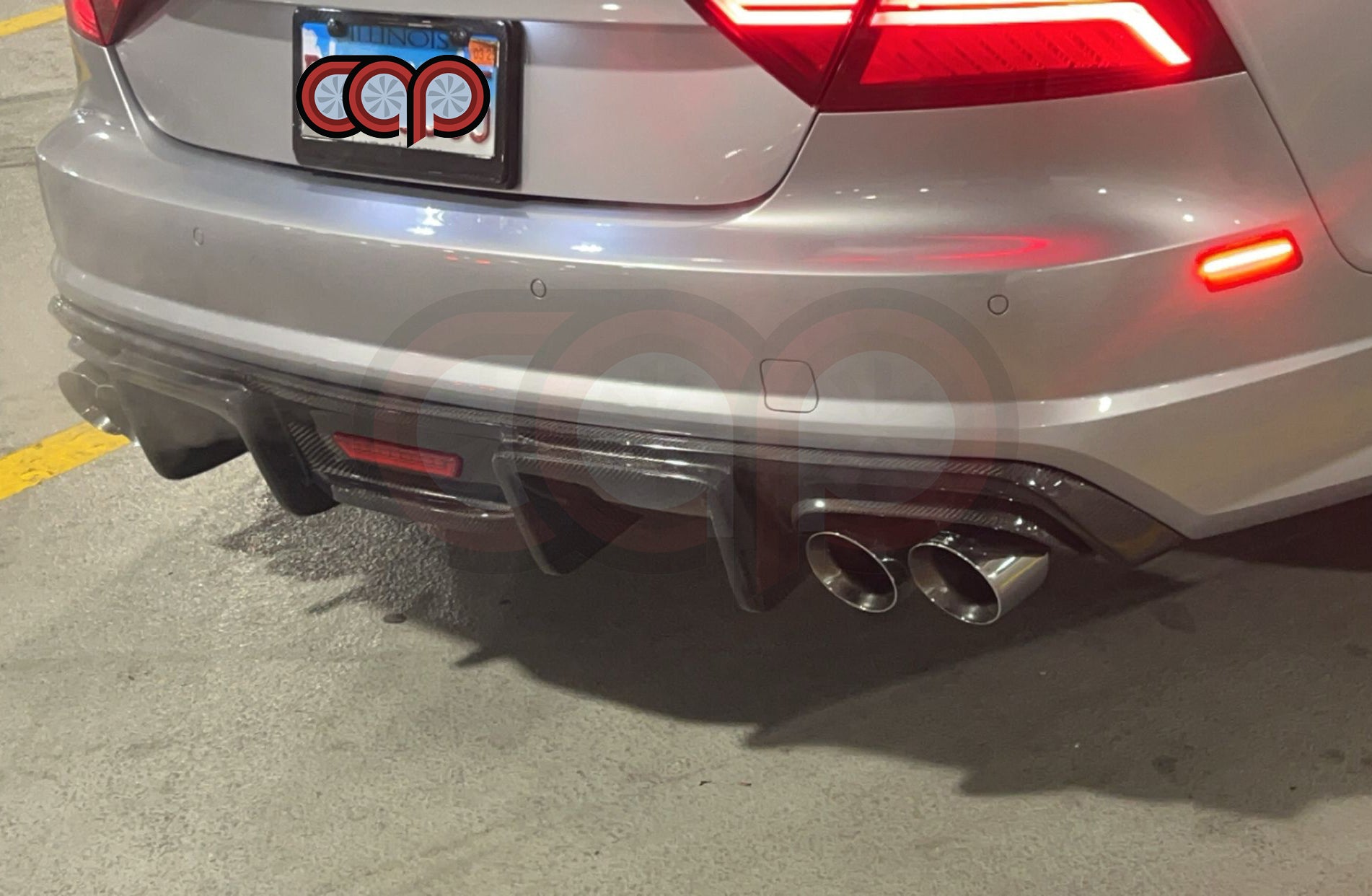 2016-2018 C7.5 Audi A7 Non S-Line - CAP Carbon Fiber Diffuser