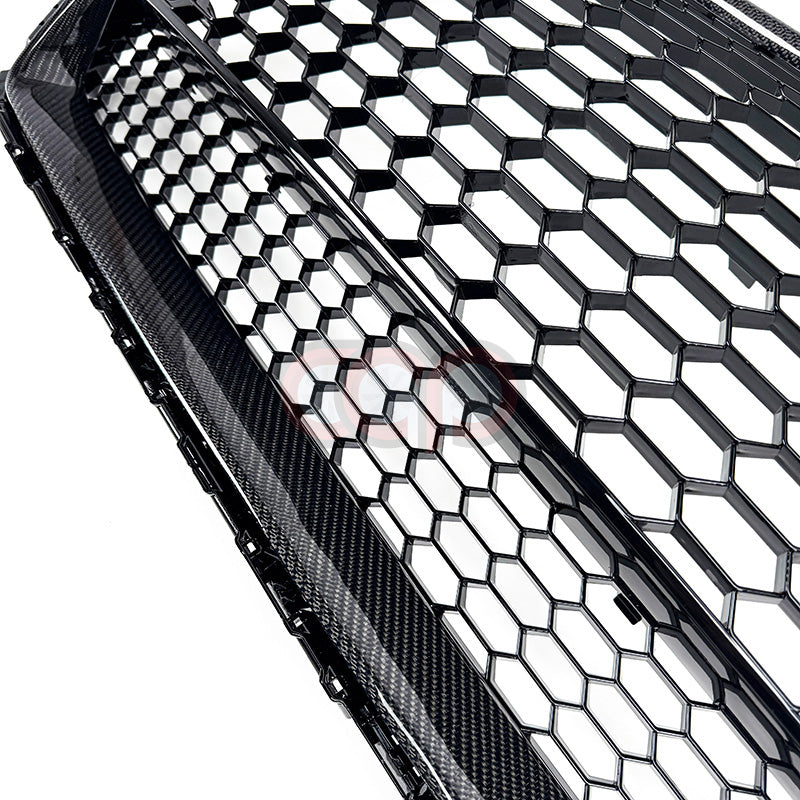 2016-2024 Audi TTRS Honeycomb Grille Lower Frame Quattro | MK3 8S TT/TTS | Real Carbon Fiber