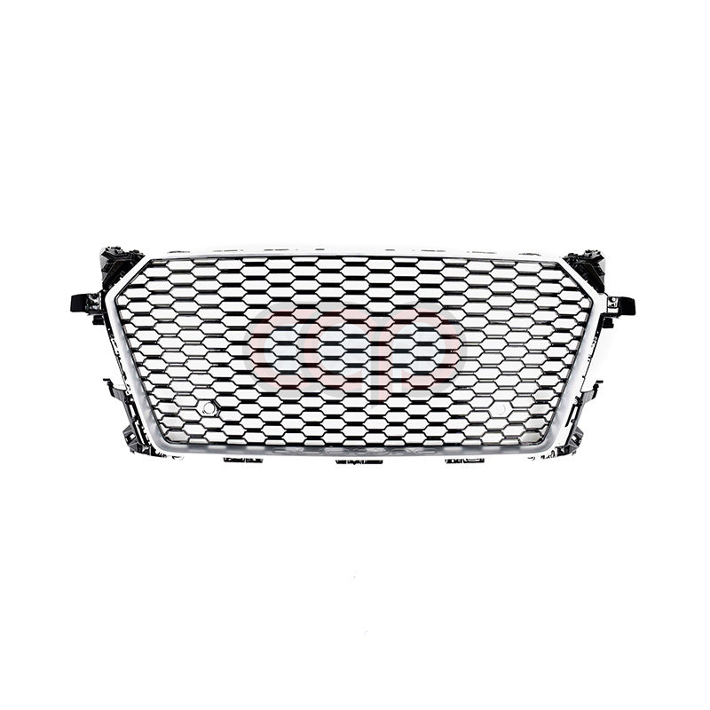 2016-2024 Audi TTRS Honeycomb Silver Frame Grille | MK3 8S TT/TTS - V2