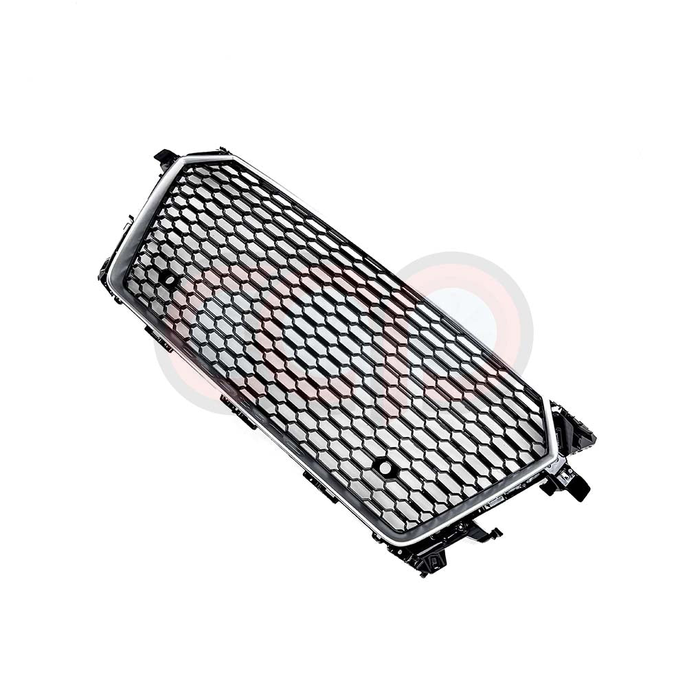 2016-2024 Audi TTRS Honeycomb Silver Frame Grille | MK3 8S TT/TTS - V2