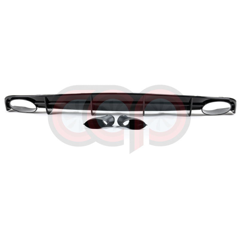 2016-2018 C7.5 Audi A6 S-Line/S6 - CAP Gloss Black RS Style Rear Diffuser