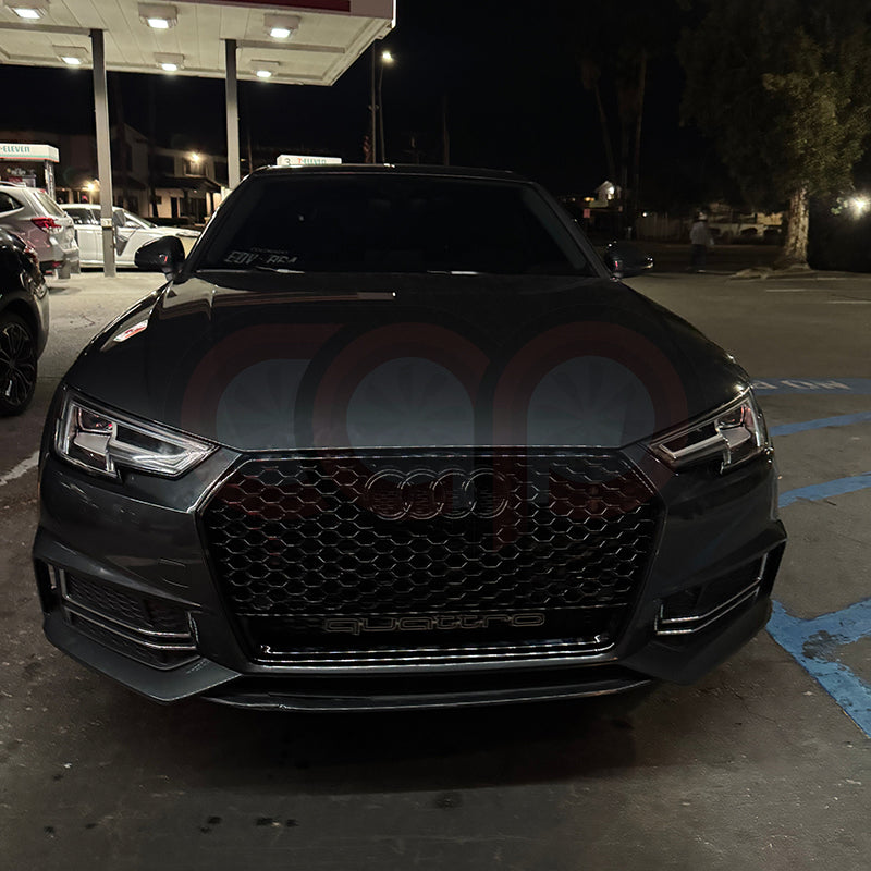 2017-2019 Audi RS4 Honeycomb Lower Frame Grille Quattro | B9 Audi A4/S4