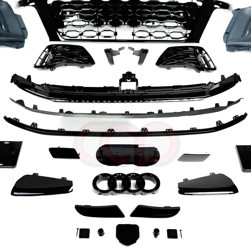 2017-2020 8V.5 Audi A3/S3 CAP Front Bumper | 2024 8Y Style Audi RS3 Bumper - V2
