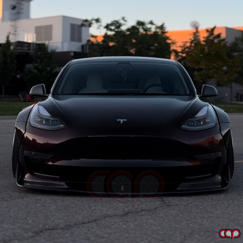 2017-2023 Tesla Model 3 - CAP Carbon Fiber Front Lip V2