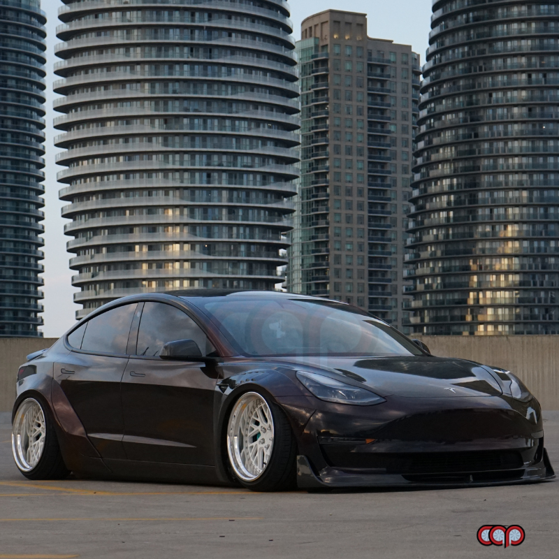 2017-2023 Tesla Model 3 - CAP Carbon Fiber Front Lip V2