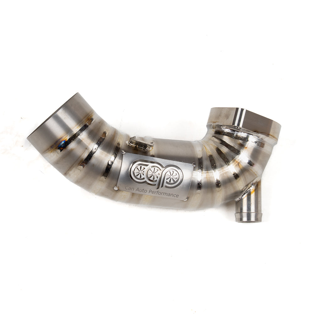 2017-2025 CAP 3.0" Titanium/Aluminum 3.0T Turbo Inlet V2 | Audi B9/B9.5 S4, S5, SQ5 Ghost Titanium