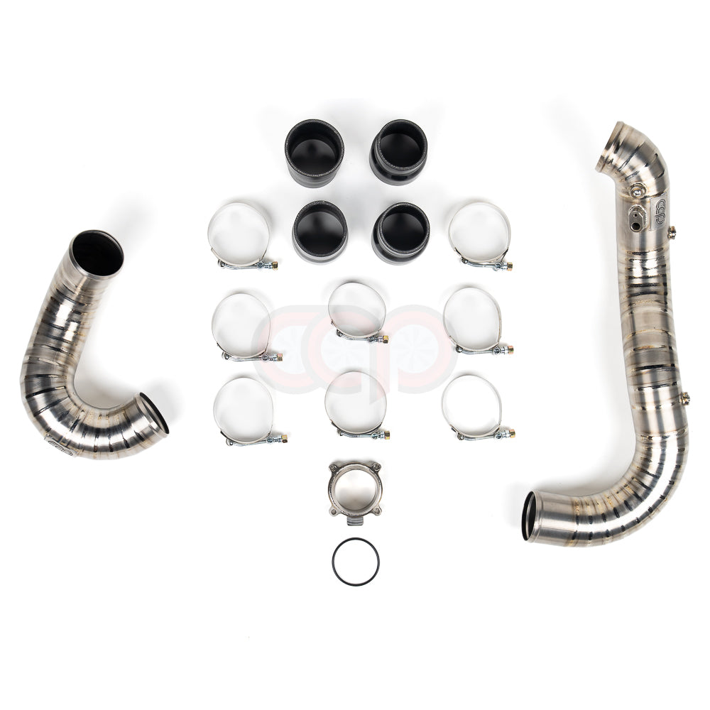 2017-2025 CAP 3.0T Titanium Charge Pipes Kit | Audi B9/ B9.5 S4, S5, SQ5 Ghost Titanium