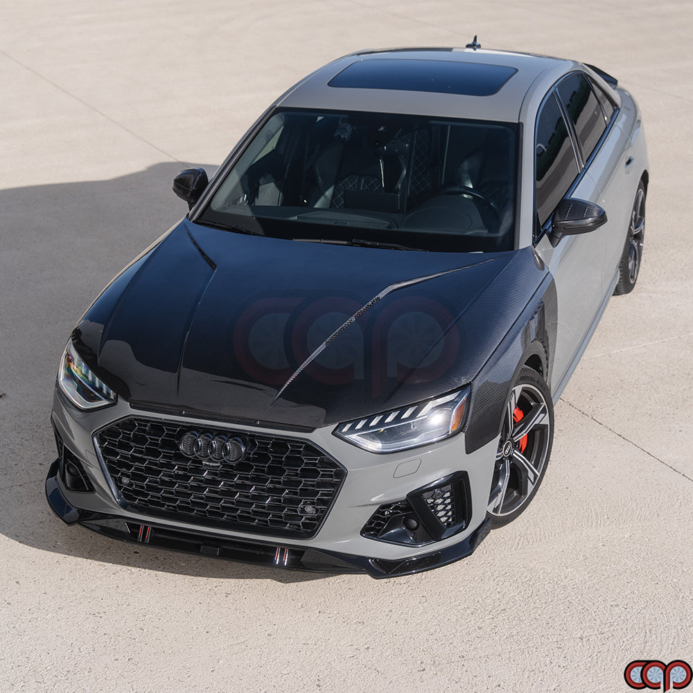 2017-2025 B9/B9.5 Audi A4/S4 CAP Dry Carbon Fiber Vented Hood