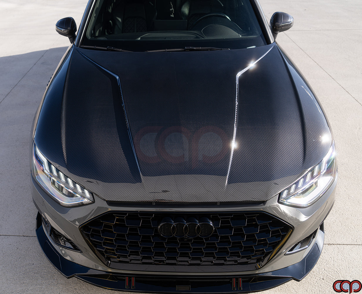 2017-2025 B9/B9.5 Audi A4/S4 CAP Dry Carbon Fiber Vented Hood