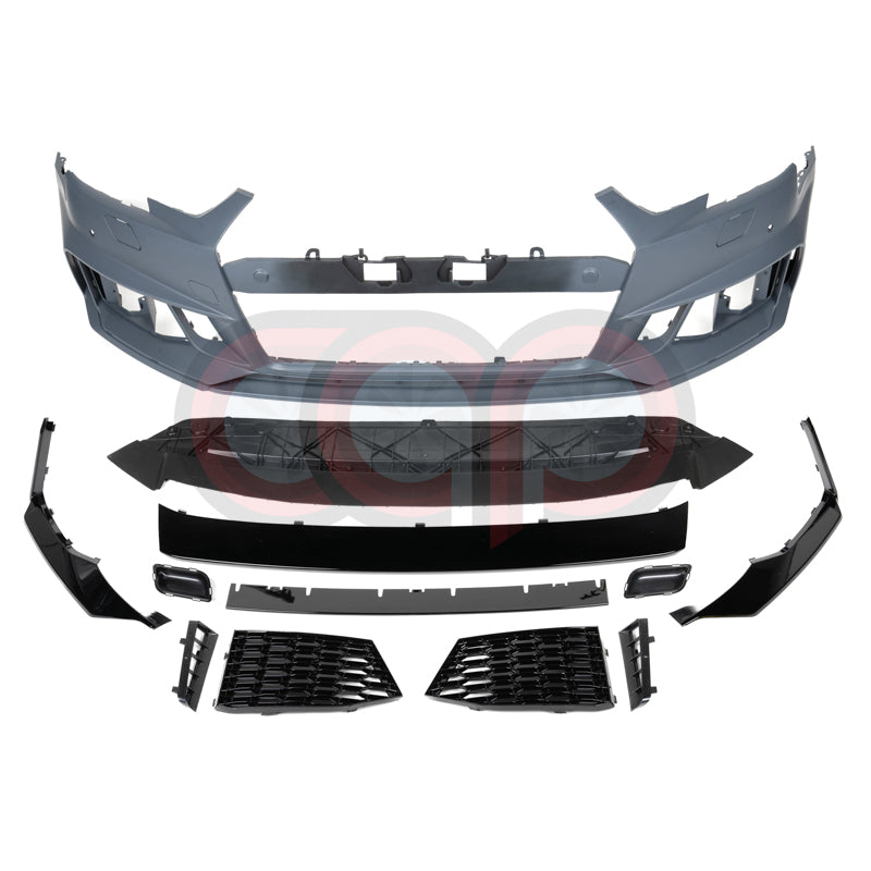 2017-2019 B9 Audi A4/S4 CAP Front Bumper | B9 RS4 Bumper - V1