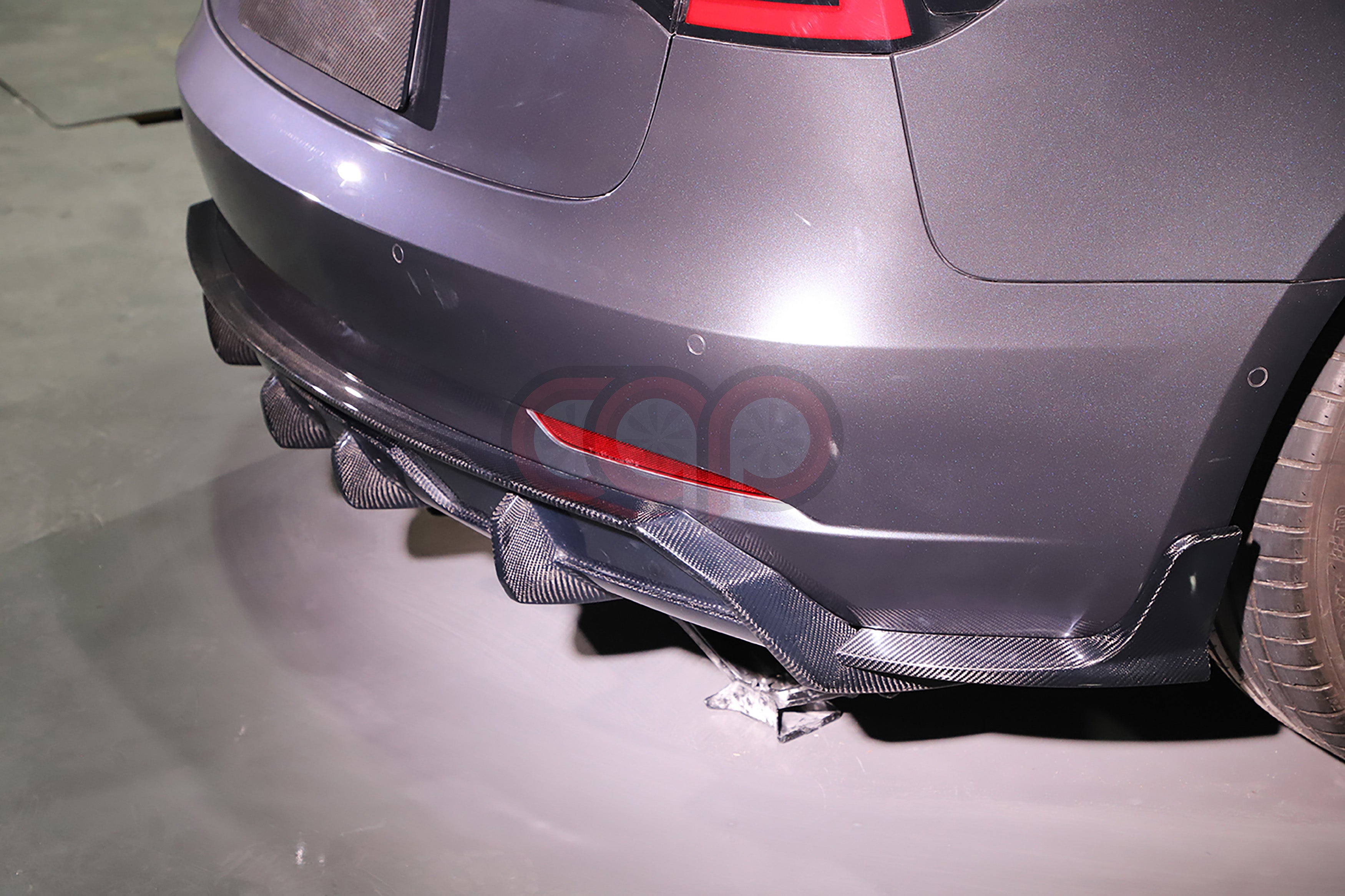 2017-2023 Tesla Model 3 - Carbon Fiber Diffuser V2